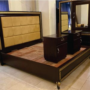 Dark Brown Furniture Versace Bed Set