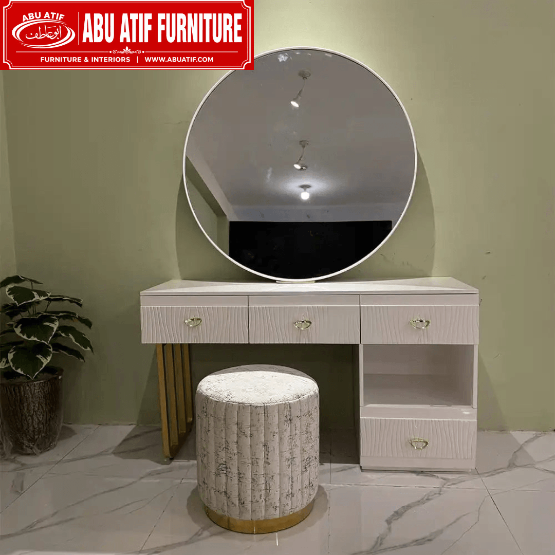 Modern Upholstered Bed with Designer Headboard (3)