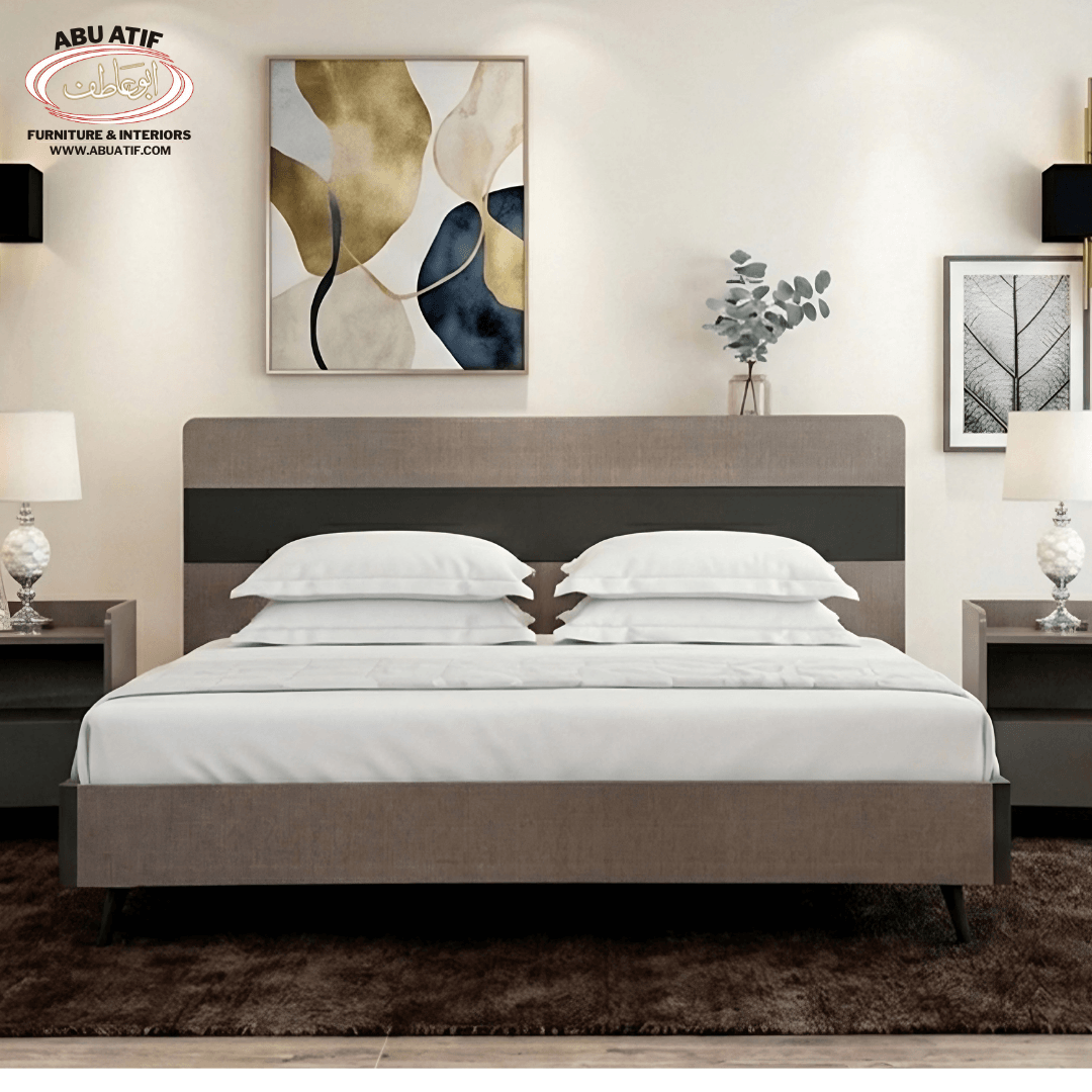 Modern Luxury Bedroom Set with Bed, Side Tables & Dressing Table
